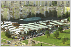дизайн фасада торгового центра